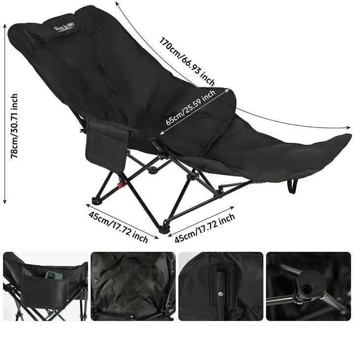 بيع فلاش حجم كبير المحمولة القابلة للطي . Flash Sale Large Size Portable Folding Lounger Beach