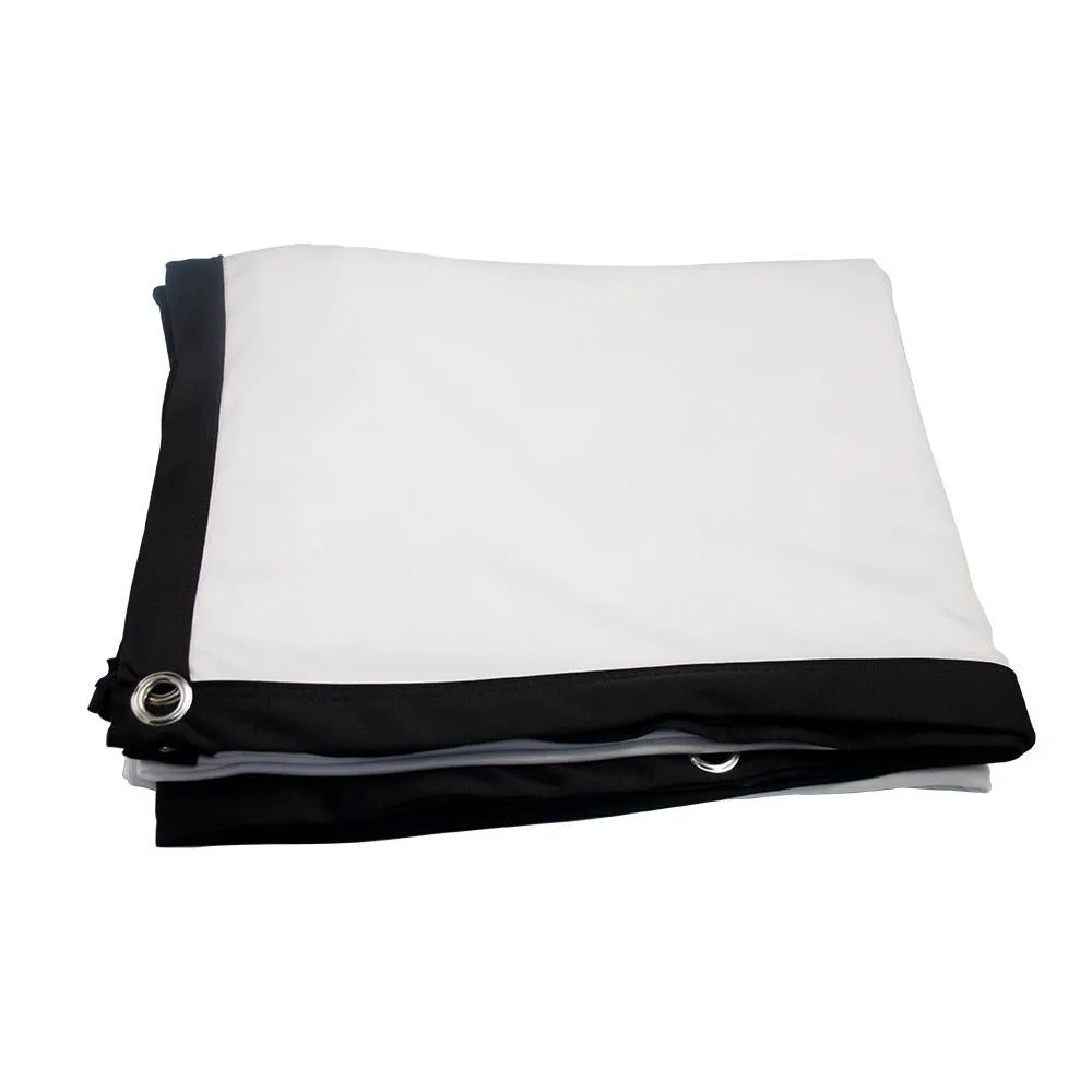 100 Folding Projector Curtain - 4 3 - 203x152cm - Milk Silk Polyester Film