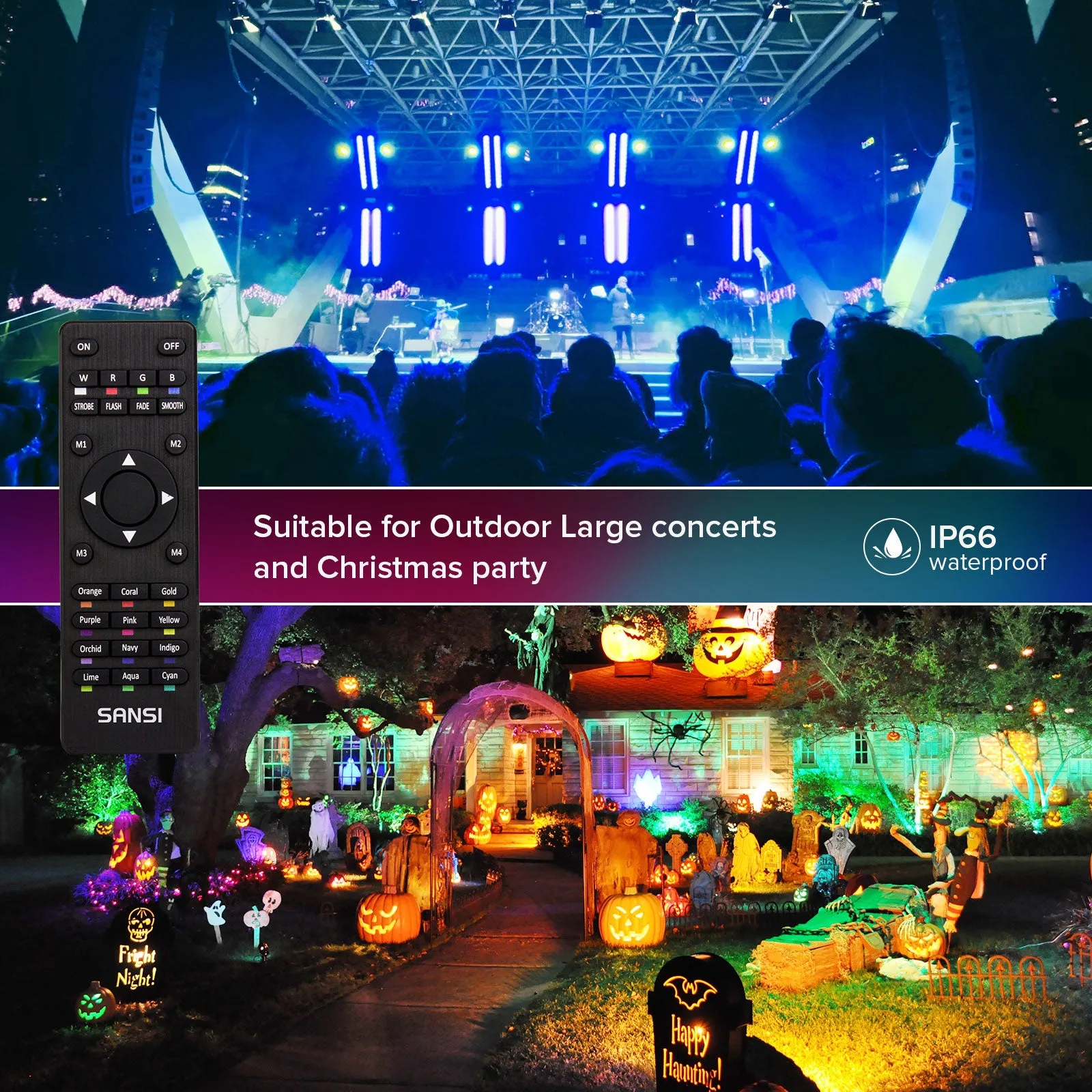 100W RGB LED Flood Light (US, CA ONLY)