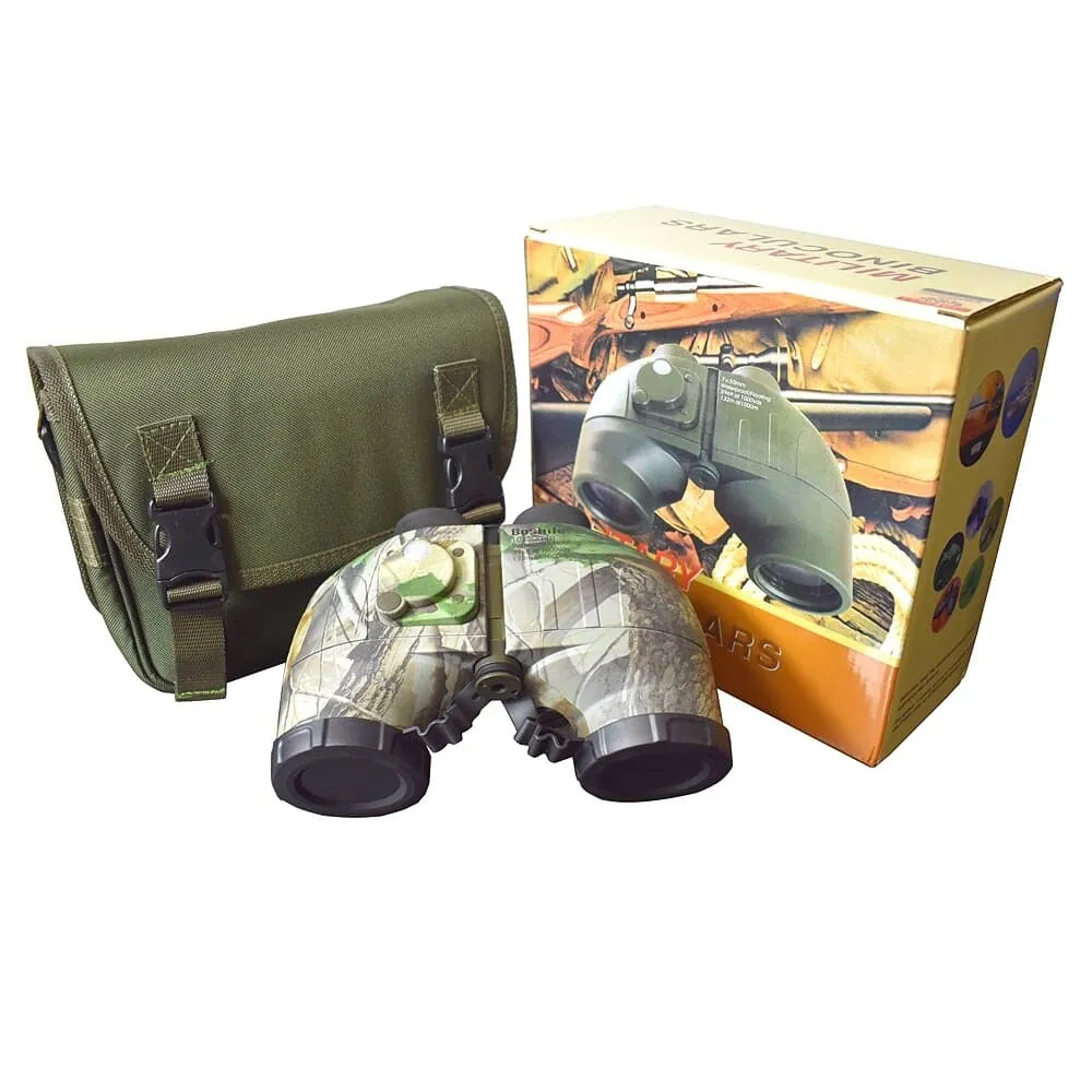 10x50 Powerful Rangefinder Compass Waterproof Binoculars Telescope