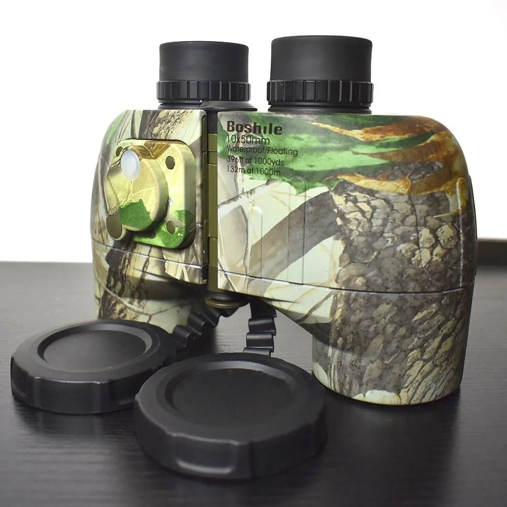 10x50 Powerful Rangefinder Compass Waterproof Binoculars Telescope