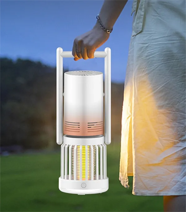 3-in-1 Camping Fan, Mosquito Zapper & Night Light  Portable Outdoor LED Lantern with USB Rechargeable for Outdoor and Indoor