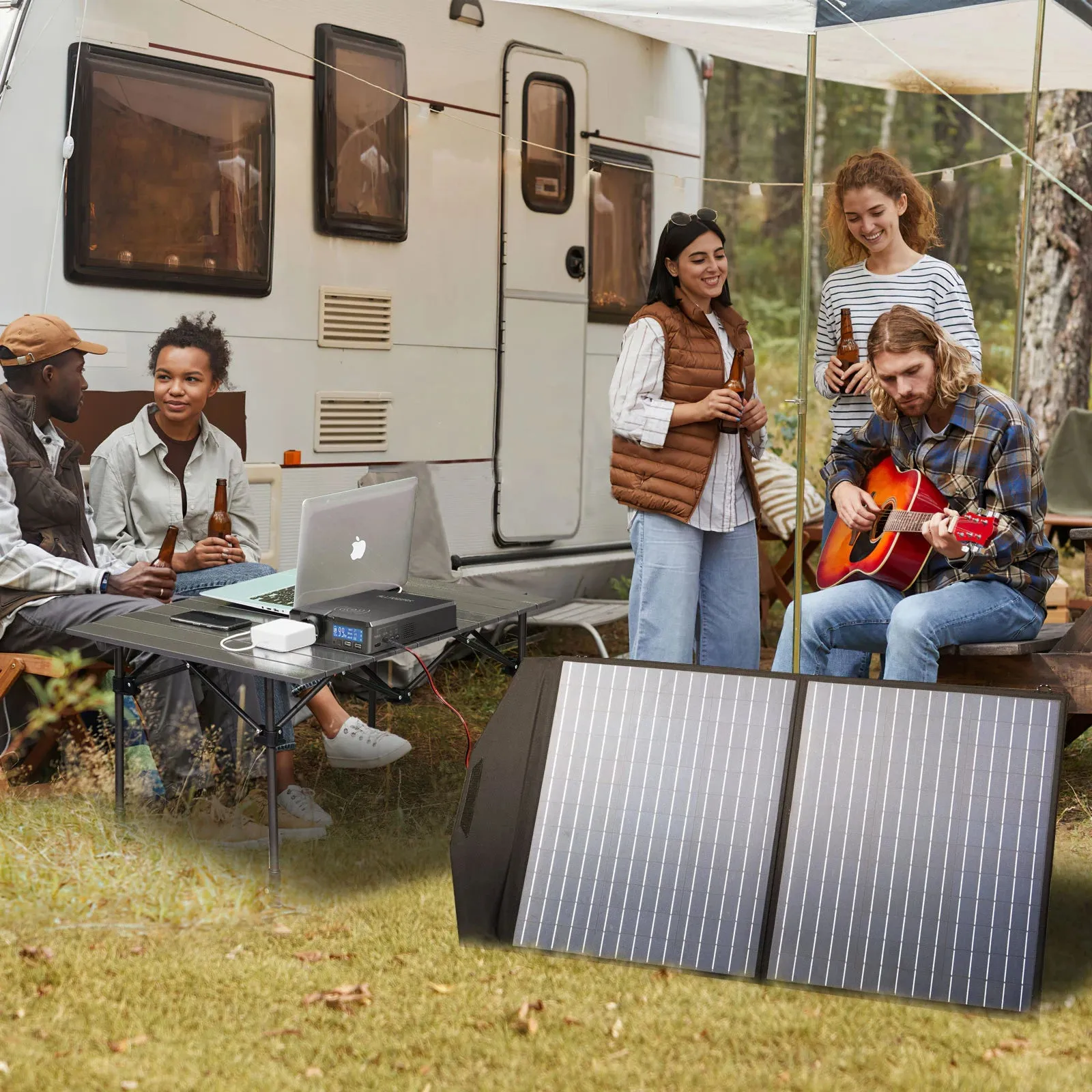 41600Mah Solar Powerbank 200W Backup For Home Outdoor Emergencies