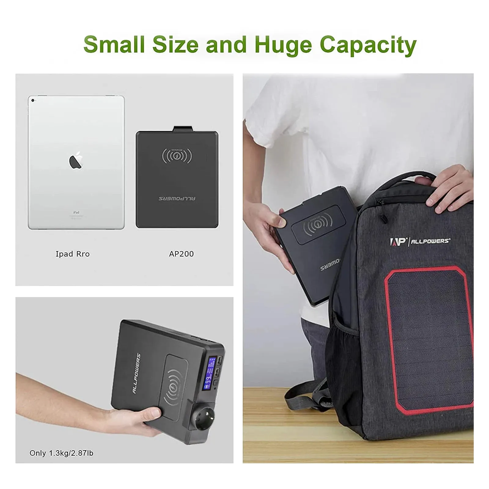 41600Mah Solar Powerbank 200W Backup For Home Outdoor Emergencies