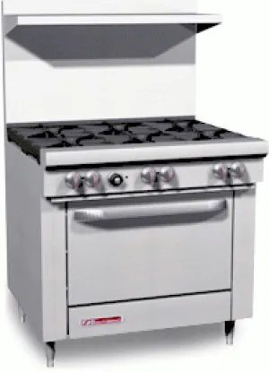 6 Burners Range with Oven
