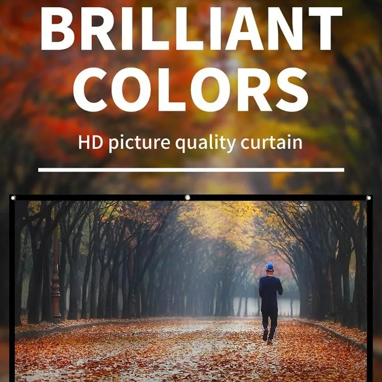 72 4 3 Projector Film Curtain - Thin Foldable Polyester - 146x110cm Projection Area
