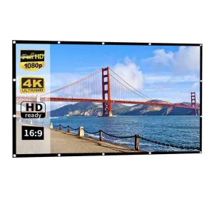 72 4 3 Projector Film Curtain - Thin Foldable Polyester - 146x110cm Projection Area