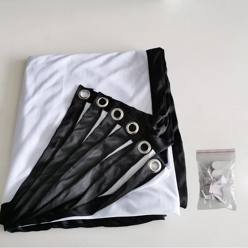 72 4 3 Projector Film Curtain - Thin Foldable Polyester - 146x110cm Projection Area