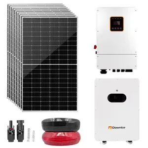 8KW Hybrid Solar Power System Complete Kit 550W*10 Pcs Solar Panel   8Kw Hybrid Inverter  16Kwh Battery