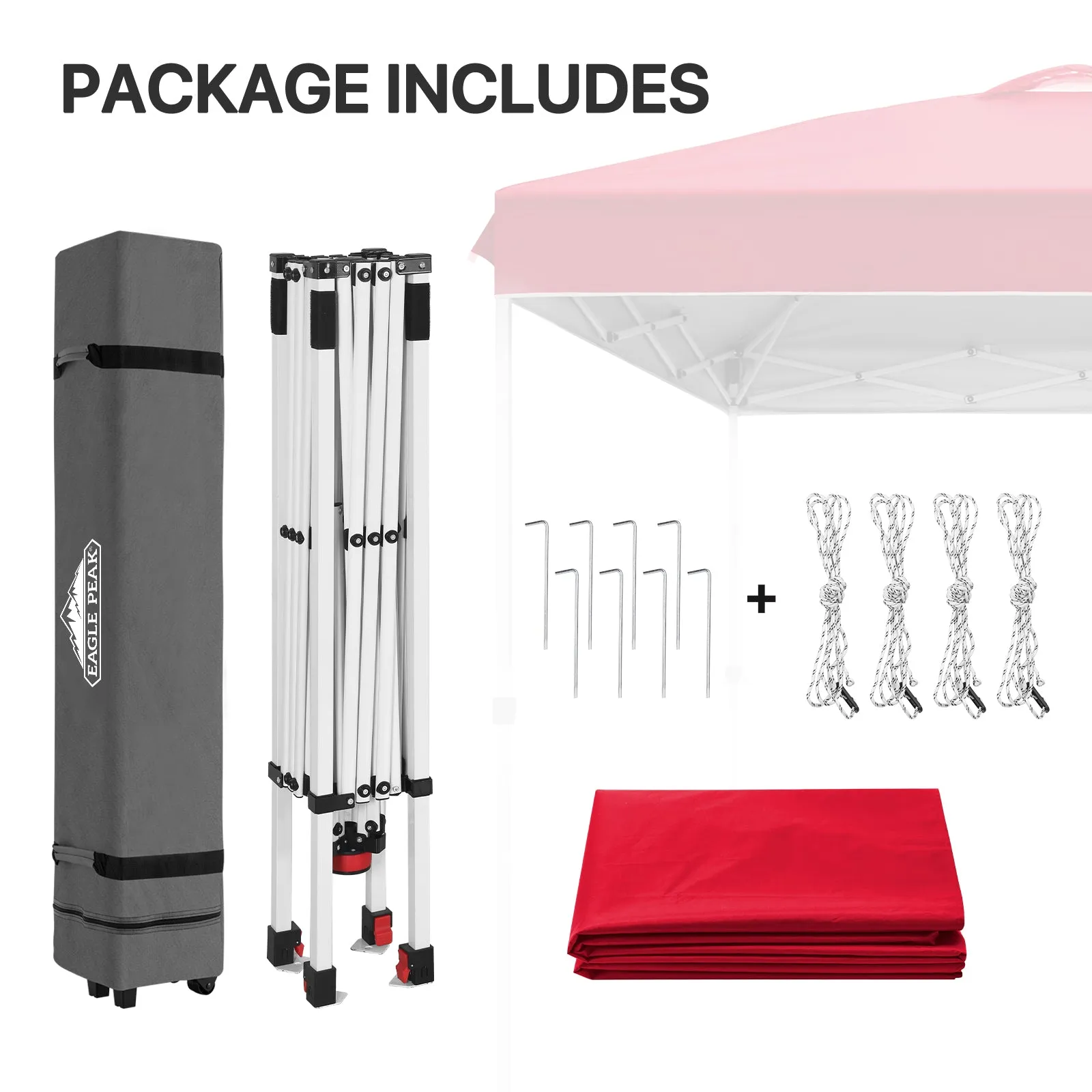 8x8 Pop Up Straight Leg Canopy