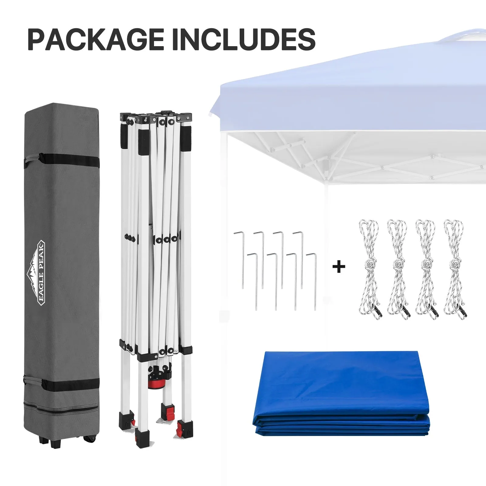 8x8 Pop Up Straight Leg Canopy