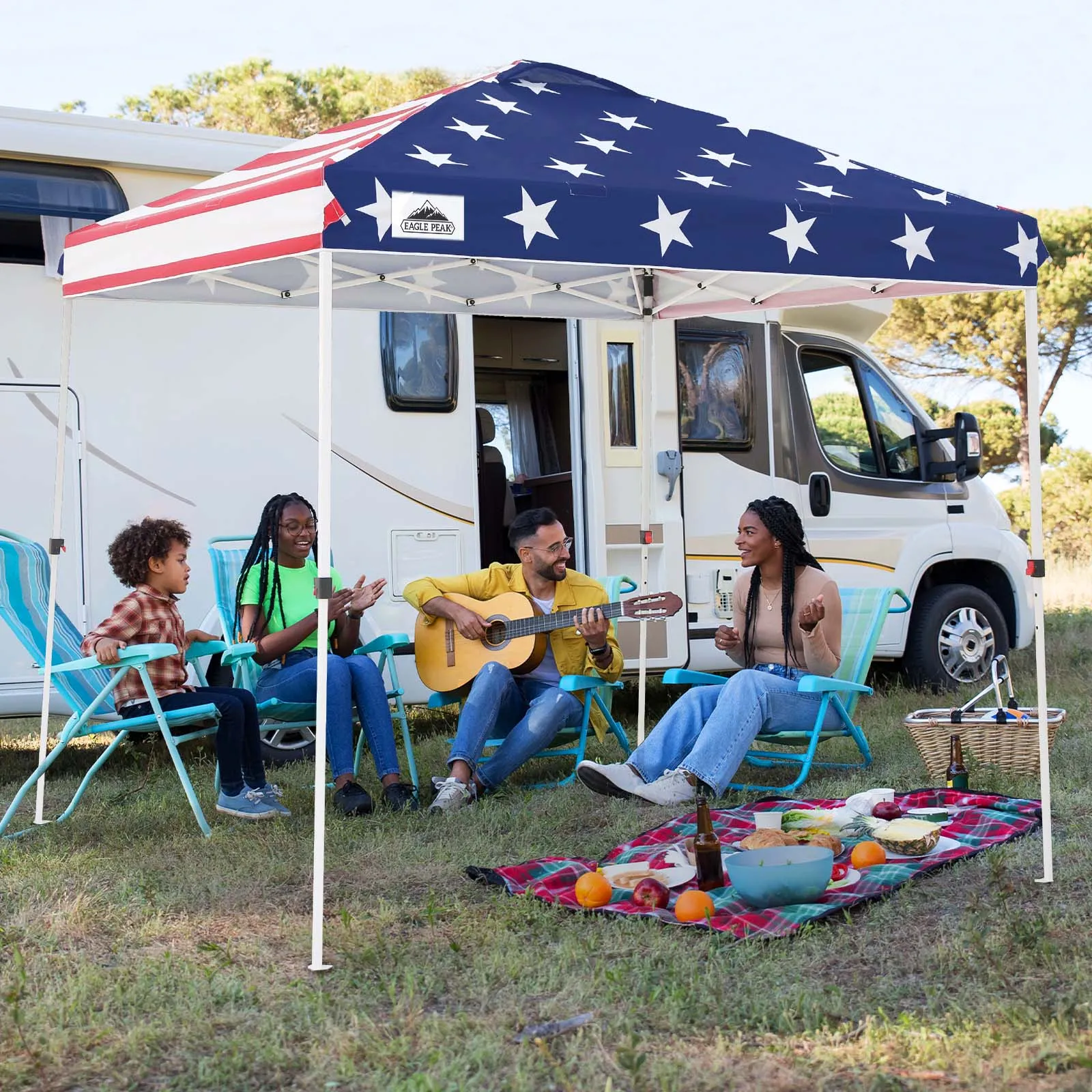 8x8 Pop Up Straight Leg Canopy