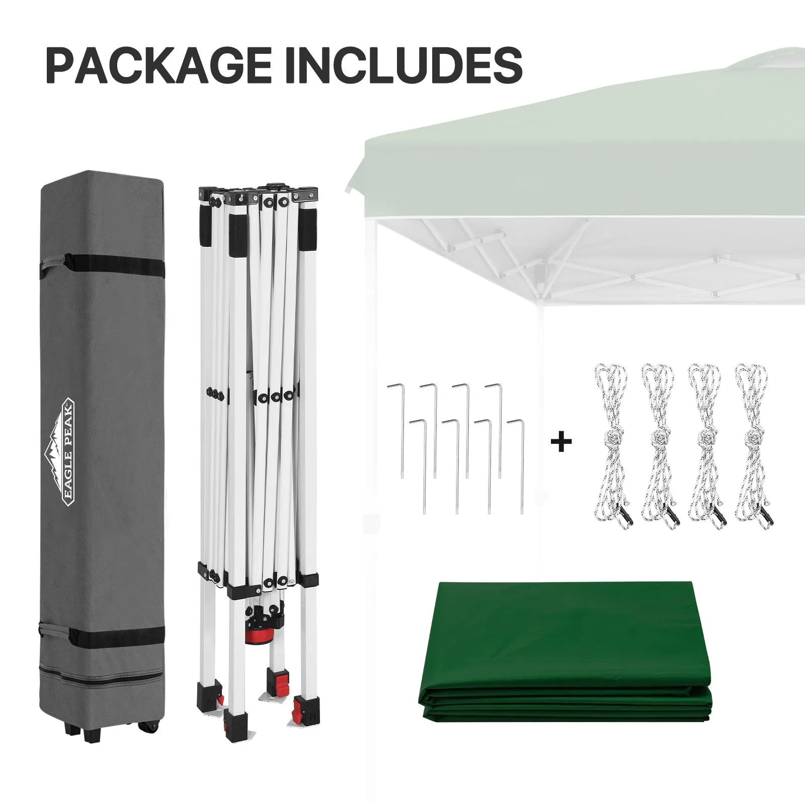 8x8 Pop Up Straight Leg Canopy