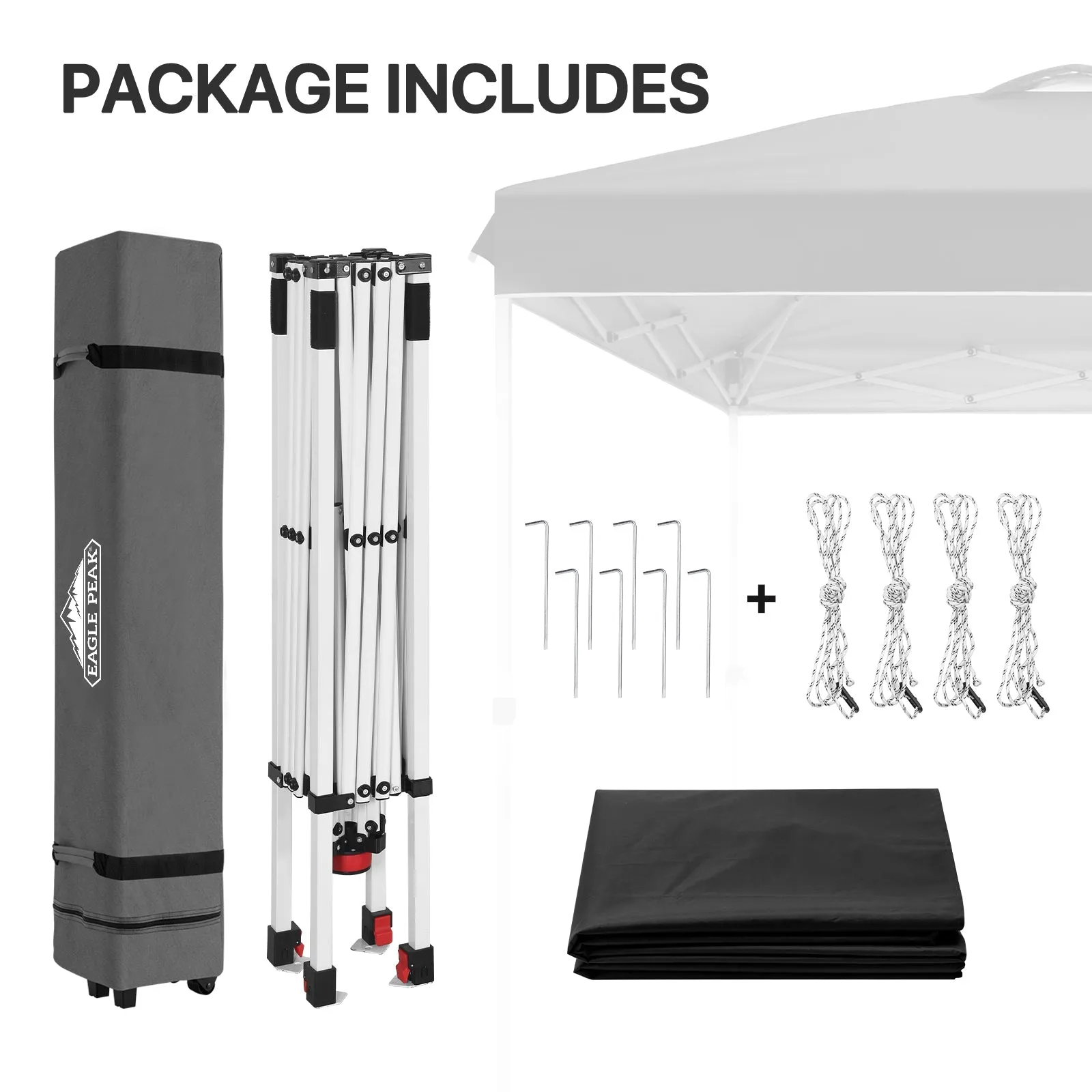 8x8 Pop Up Straight Leg Canopy