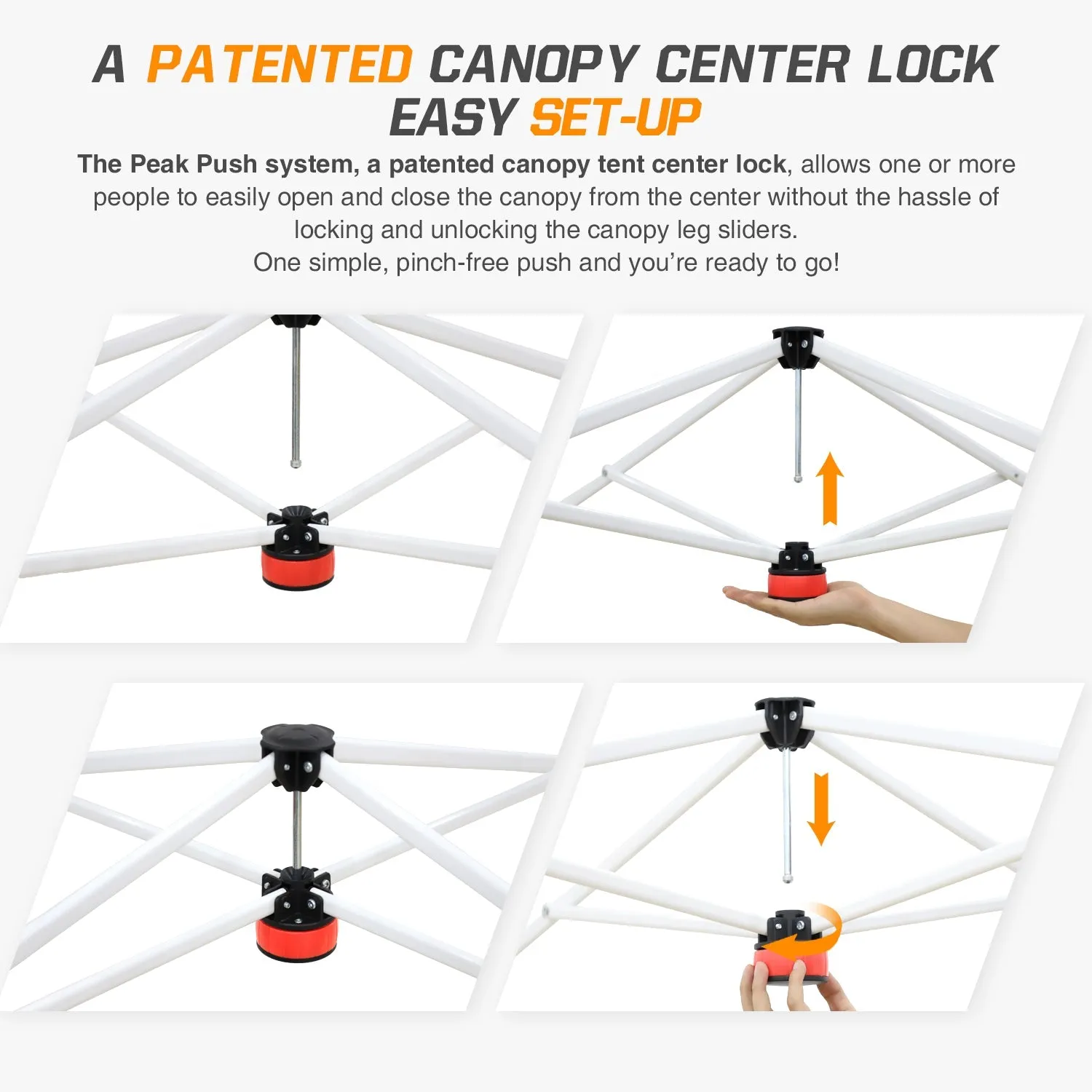 8x8 Pop Up Straight Leg Canopy