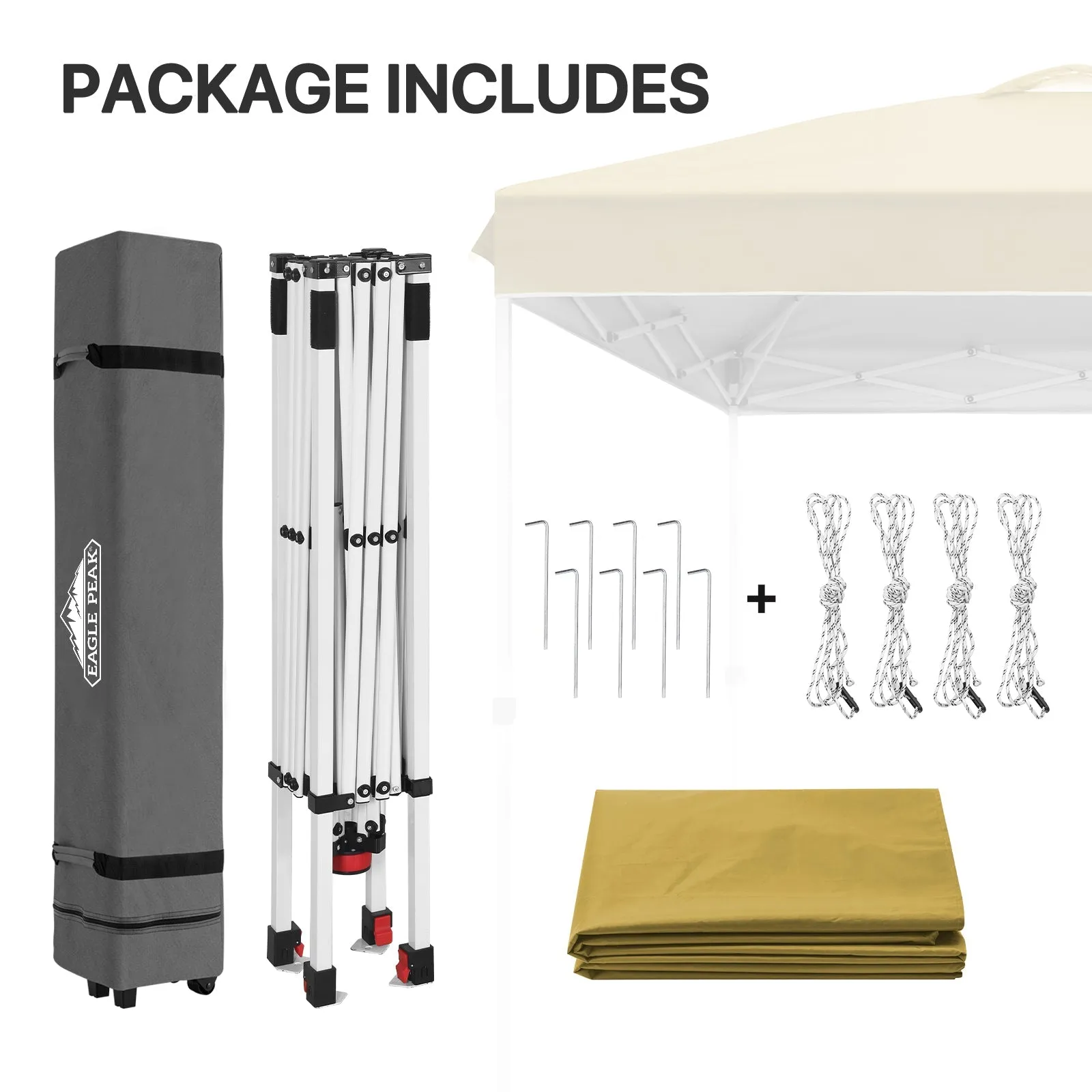 8x8 Pop Up Straight Leg Canopy
