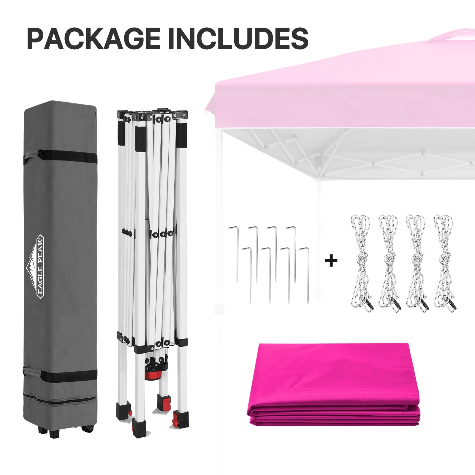 8x8 Pop Up Straight Leg Canopy