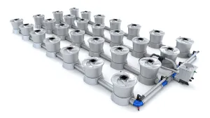 Alien Hydroponics - V-SYSTEM 28 Pot 4 Row Kit