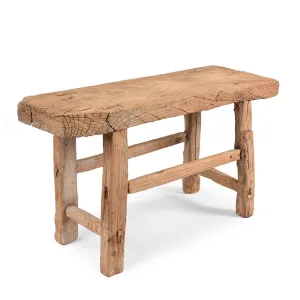 Bleached Chinese Farmers Stool - 19th Century