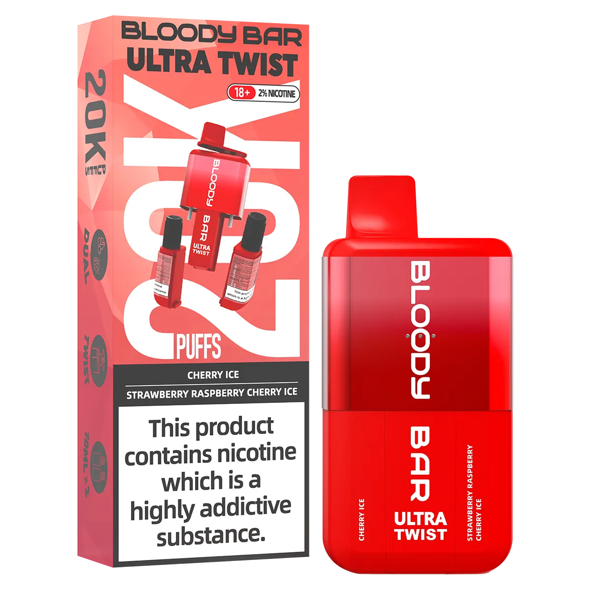 Bloody Bar Ultra Twist 20k Big Puff Vape