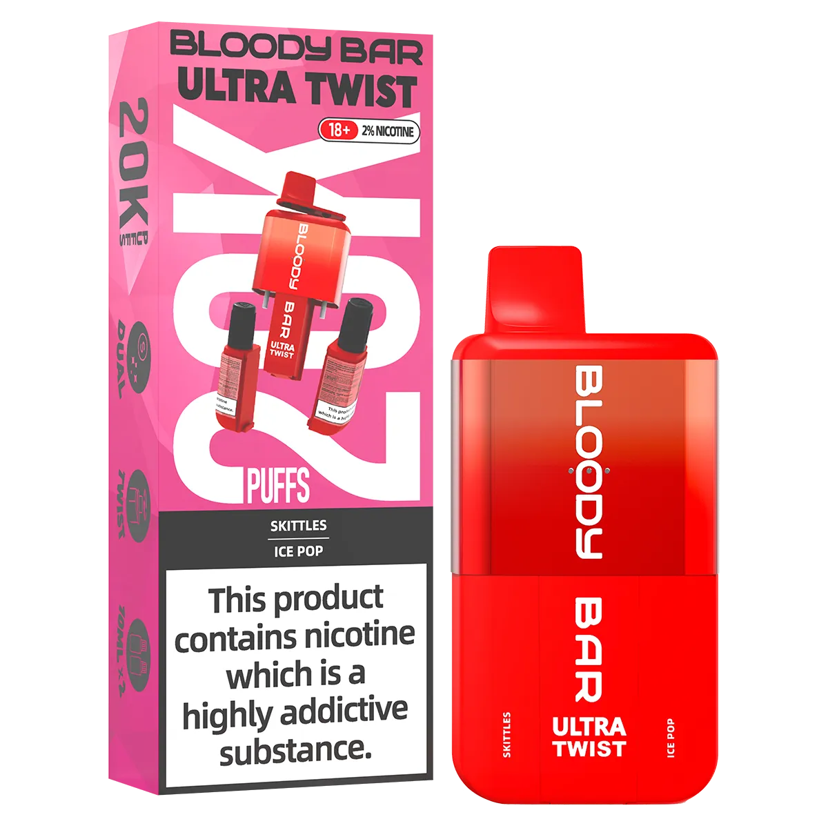 Bloody Bar Ultra Twist 20k Big Puff Vape