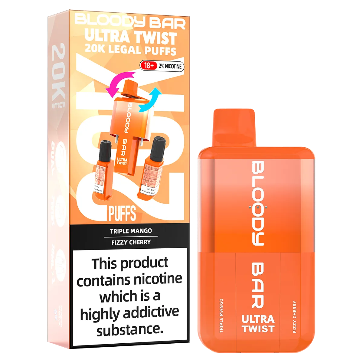 Bloody Bar Ultra Twist 20k Big Puff Vape
