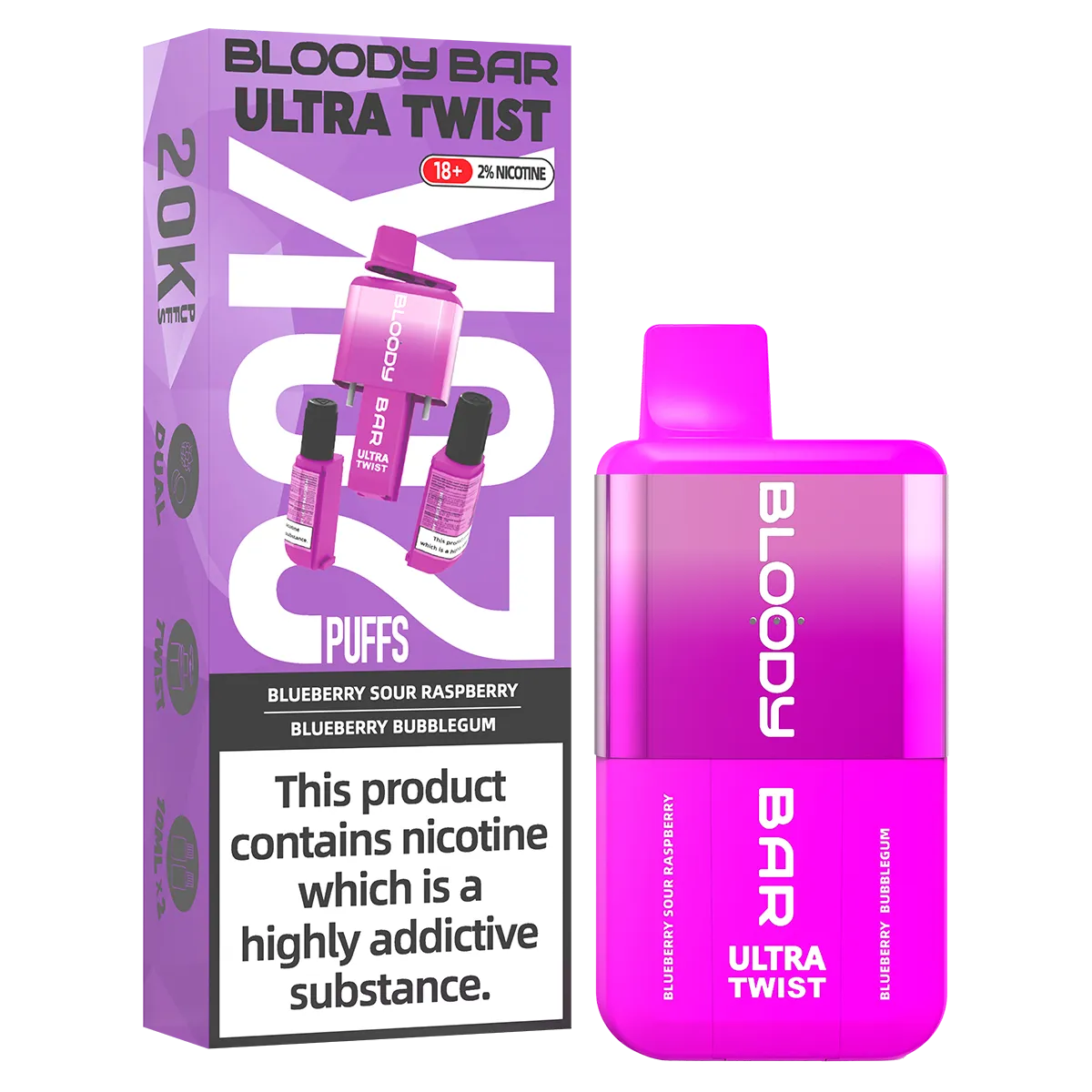 Bloody Bar Ultra Twist 20k Big Puff Vape