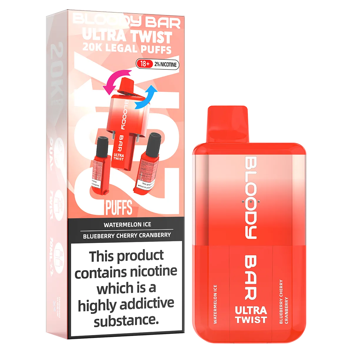 Bloody Bar Ultra Twist 20k Big Puff Vape