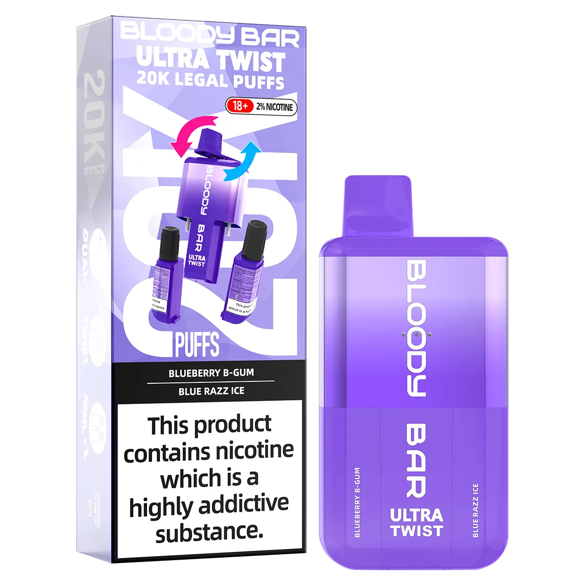 Bloody Bar Ultra Twist 20k Big Puff Vape