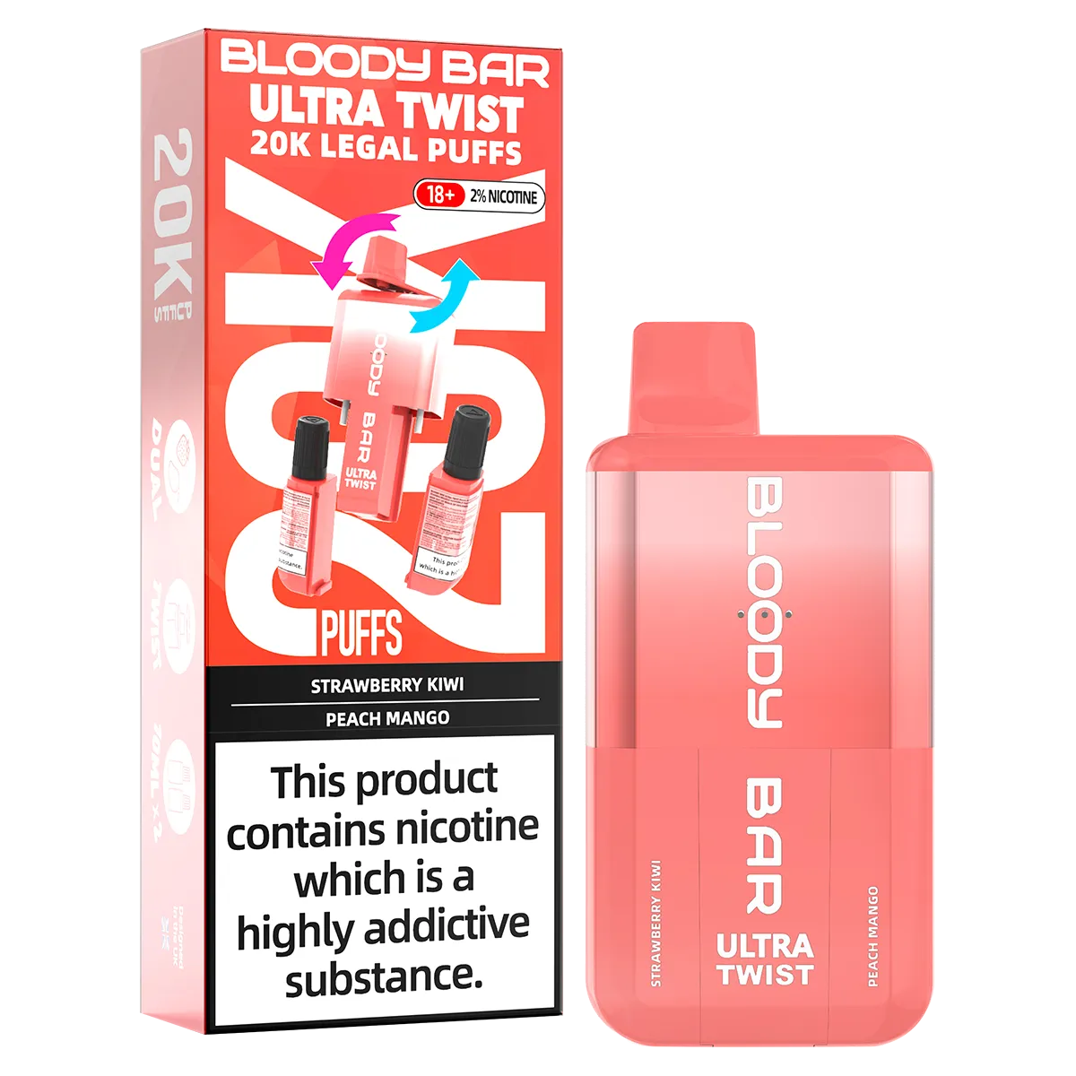 Bloody Bar Ultra Twist 20k Big Puff Vape