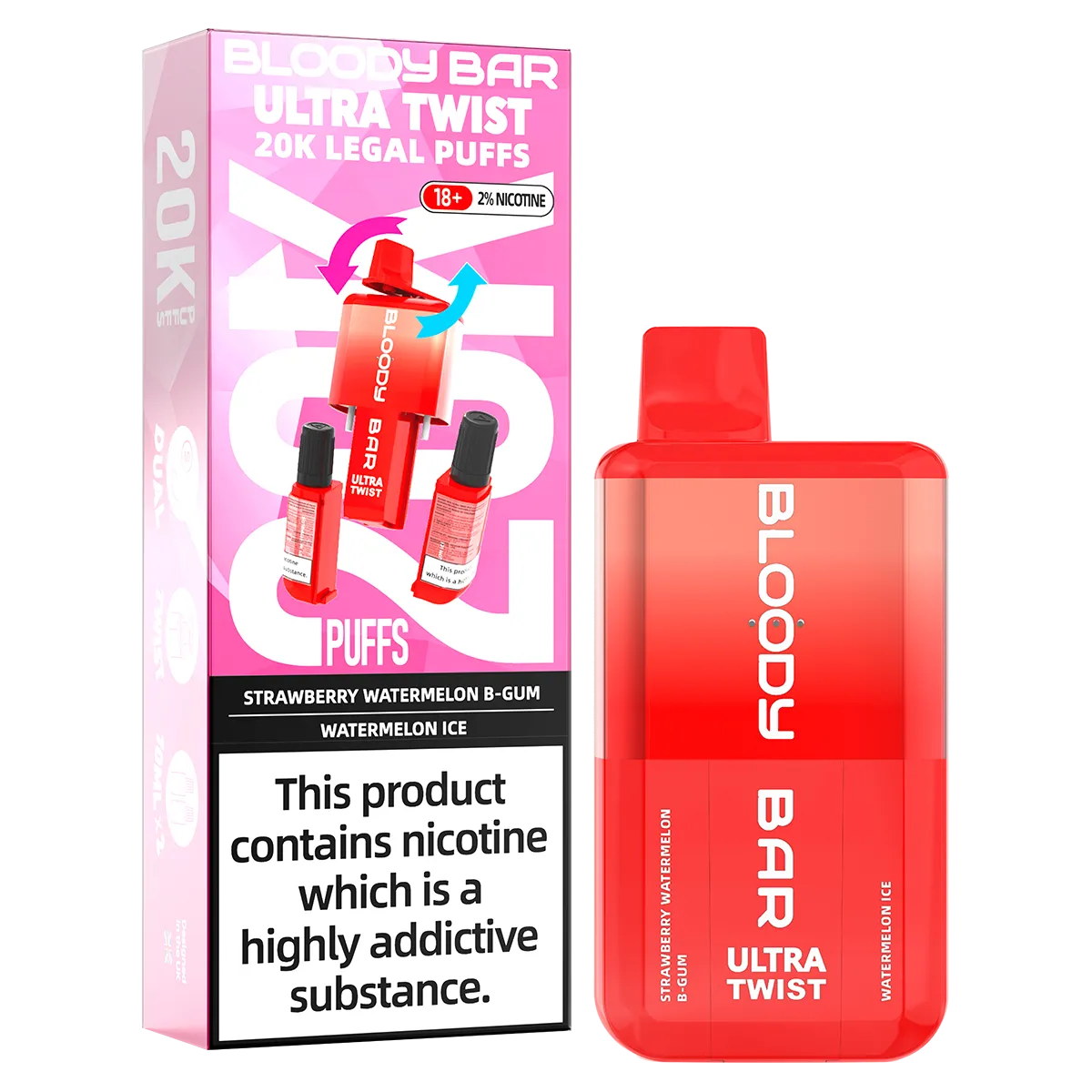 Bloody Bar Ultra Twist 20k Big Puff Vape