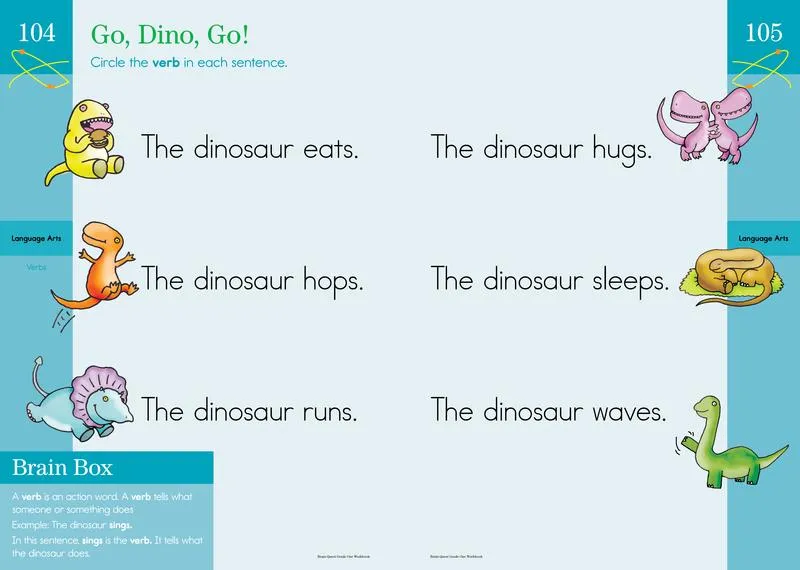 Brain Quest Workbook: 1st Grade: A whole year of curriculum-based exercises and activities in one fun book! |