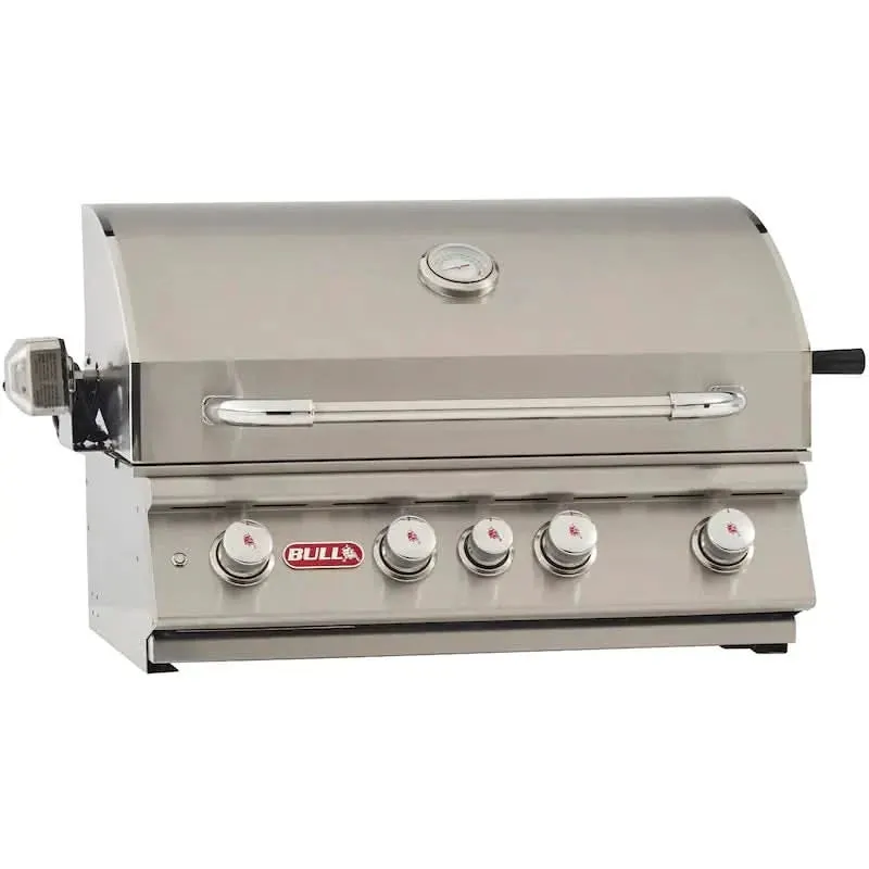 Bull Outdoor Standard Package Angus 30-inch 4 burner Grill with Stainless Steel Door/Drawer Combo, Standard Refrigerator and Cover LP