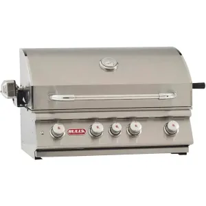 Bull Outdoor Standard Package Angus 30-inch 4 burner Grill with Stainless Steel Door/Drawer Combo, Standard Refrigerator and Cover LP
