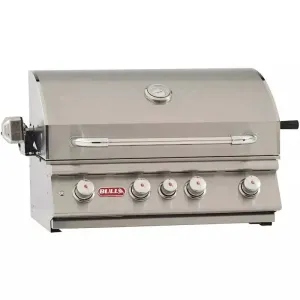 Bull Outdoor Standard Package Angus 30-inch 4 burner Grill with Stainless Steel Door/Drawer Combo, Standard Refrigerator and Cover NG