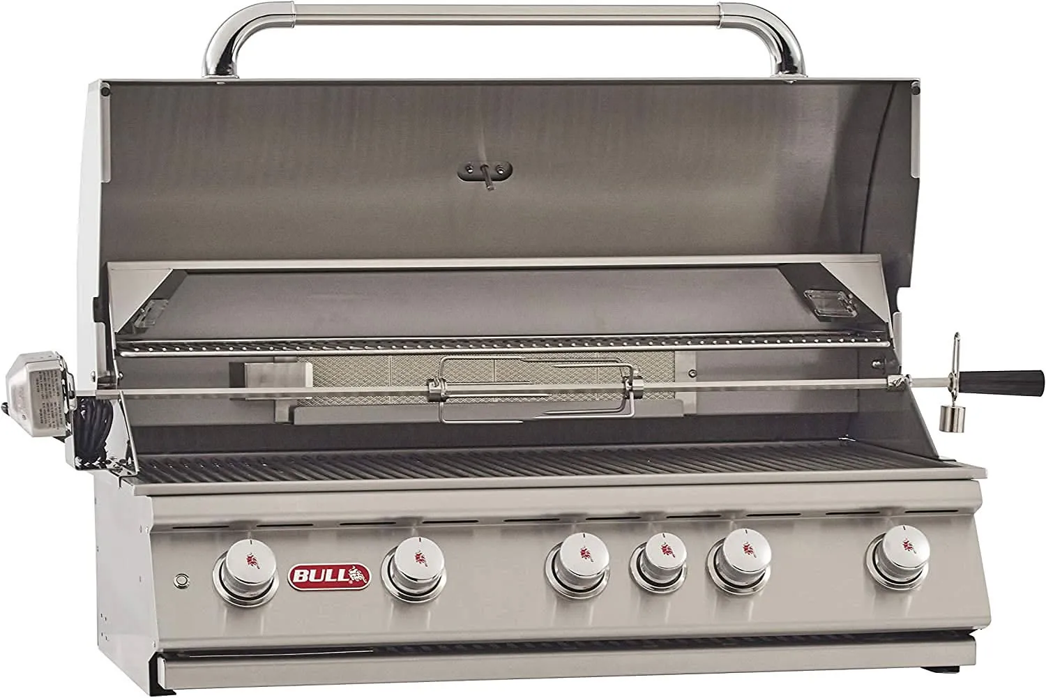 Bull Outdoor Standard Package Brahma 38-inch 5 burner Grill with Stainless Steel Door, Power Burner and Standard Refrigerator LP