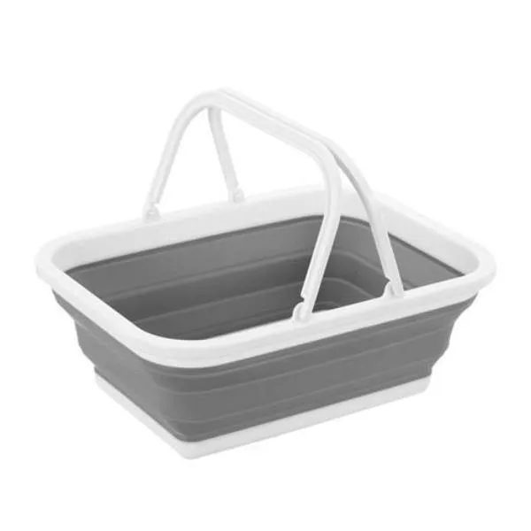Camping / Caravan Collapsible Silicone 5 Piece set - Dish Drainer - Bucket - Cutting Board - Basket - Strainer