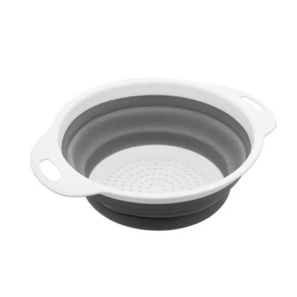 Camping / Caravan Collapsible Silicone 5 Piece set - Dish Drainer - Bucket - Cutting Board - Basket - Strainer