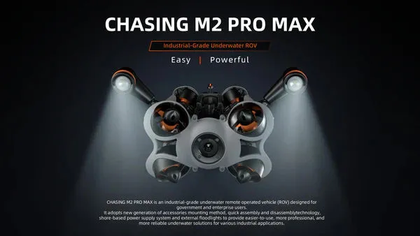 CHASING M2 PRO MAX ROV Underwater Drone with 656' Tether