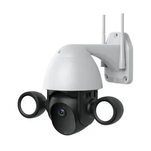 Cloud 3MP Tuya Floodlight WiFi Camera Outdoor 30M Color Night Vision Home Security Camera Auto Tacking Photo Alarm PTZ IP Camera