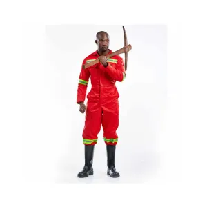 DROMEX J54 SABS ANGLO BOILER SUIT COLOUR-RED SIZE 38