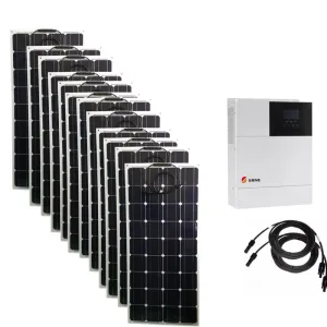 Etfe Flexible Solar Panel Kit Complete 5000W 220V 110V for Home Hybrid Inverter Controller Solar Battery Charger Car Campping
