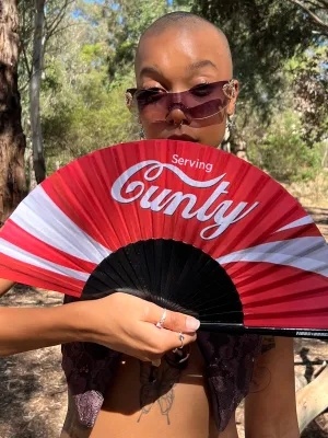 *EXCLUSIVE* SERVING CUNTY DOOF FAN