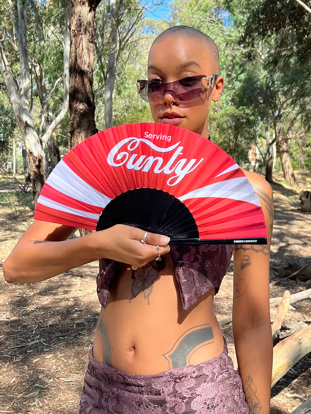 *EXCLUSIVE* SERVING CUNTY DOOF FAN