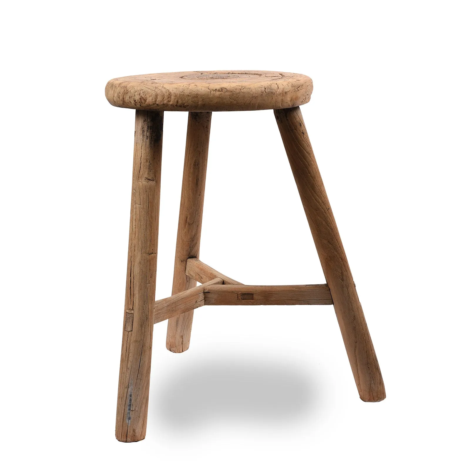 Farmers Milking Stool From Shanxi Province - Ca 1900