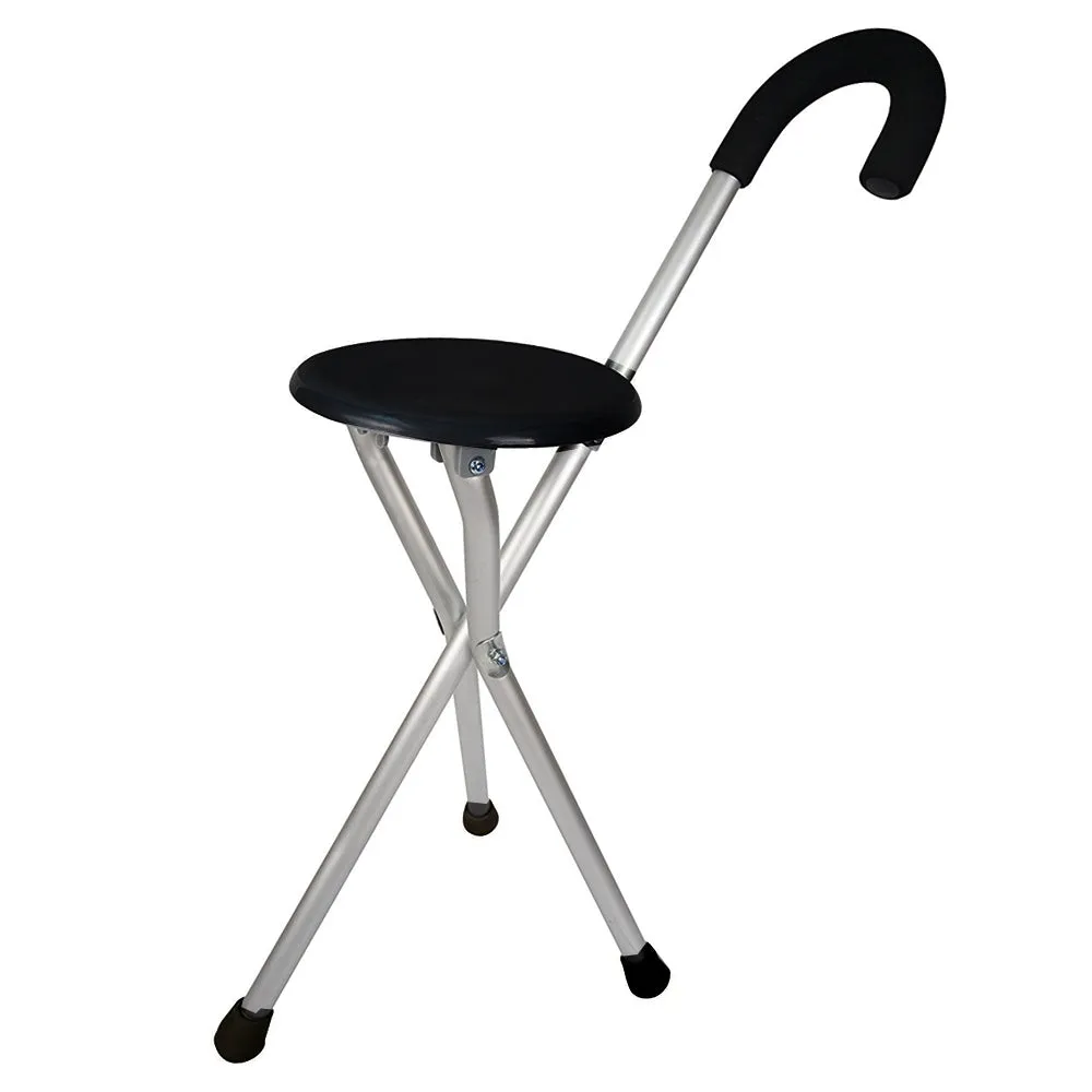 Folding Cane Medical Travel Seat Walking Stick Portable Camping Hiking Chair New