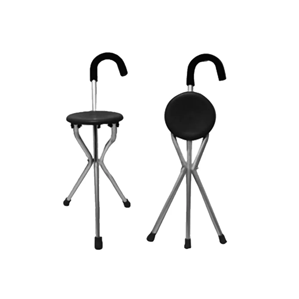 Folding Cane Medical Travel Seat Walking Stick Portable Camping Hiking Chair New