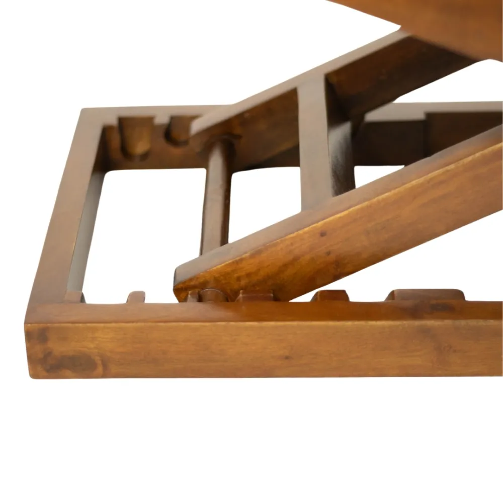 FurryLiving Wooden Ramp with Safety Rails for Dogs and Cats (Teak Brown)