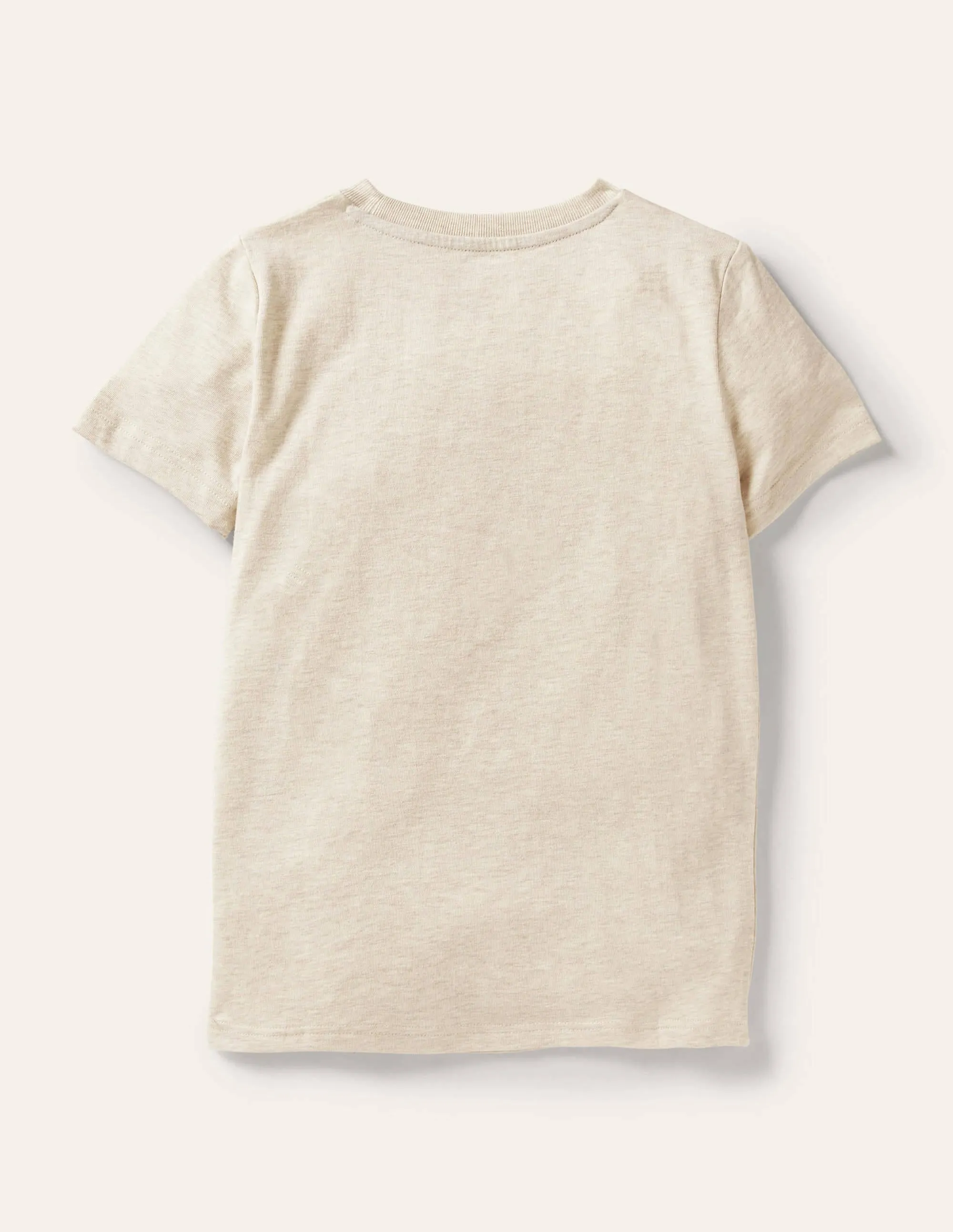 Graphic Grid T-shirt-Oatmeal Marl Frogs