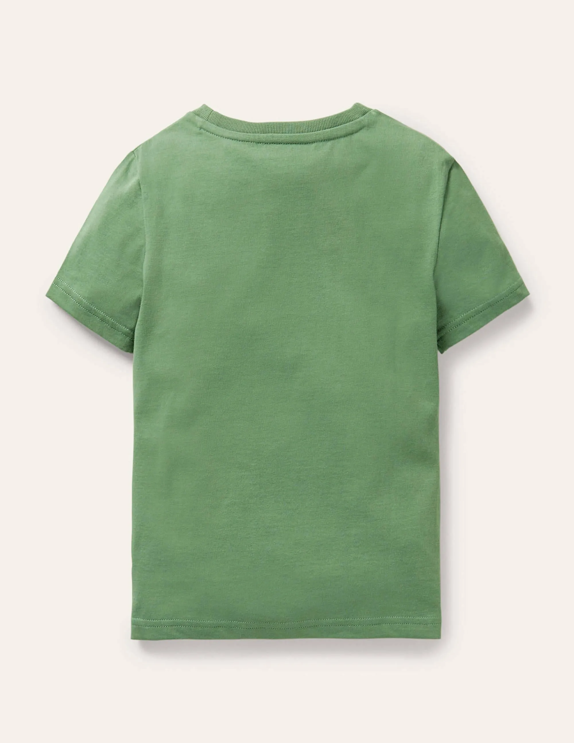 Graphic Grid T-shirt-Rosemary Green Chickens